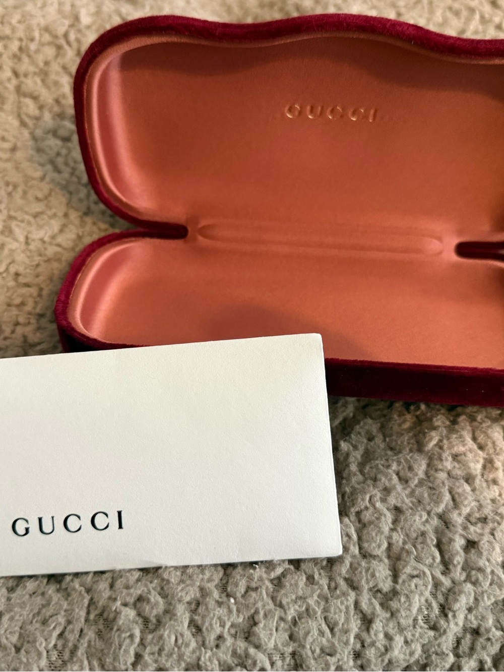 Gucci Velvet Glasses Case